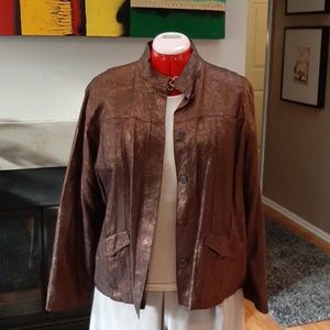 Chico's Copper Shirt Jacket